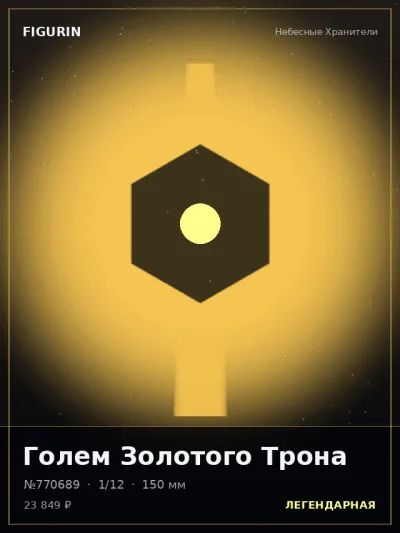 Голем Золотого Трона Аниме — коллекционная 3D-фигурка