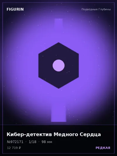 Кибер-детектив Медного Сердца Реализм — коллекционная 3D-фигурка