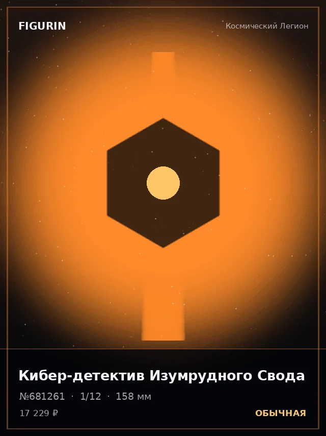 Кибер-детектив Изумрудного Свода — премиальная фигурка