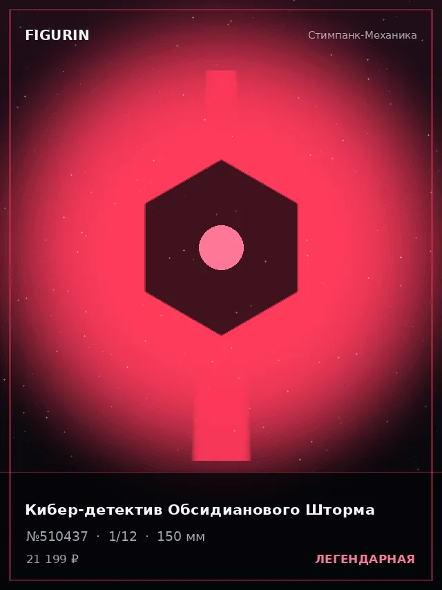Кибер-детектив Обсидианового Шторма — премиальная фигурка