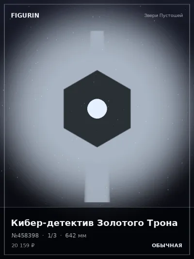 Кибер-детектив Золотого Трона Барокко — коллекционная 3D-фигурка