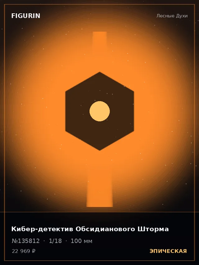 Кибер-детектив Обсидианового Шторма — премиальная фигурка