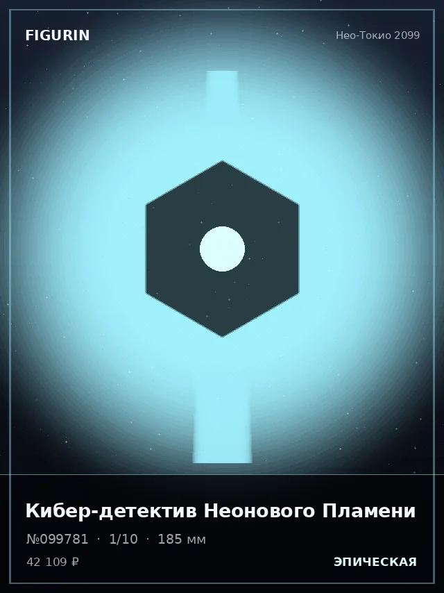 Кибер-детектив Неонового Пламени — премиальная фигурка