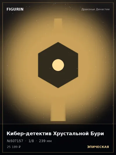 Кибер-детектив Хрустальной Бури Готика — коллекционная 3D-фигурка