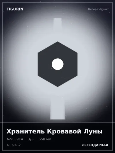 Хранитель Кровавой Луны Киберпанк — коллекционная 3D-фигурка