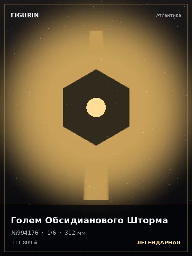 Голем Обсидианового Шторма — премиальная фигурка