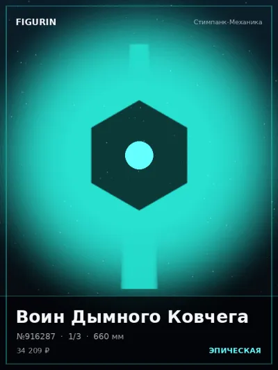 Воин Дымного Ковчега Нео-нуар — коллекционная 3D-фигурка
