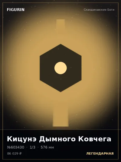 Кицунэ Дымного Ковчега Постапокалипсис — коллекционная 3D-фигурка