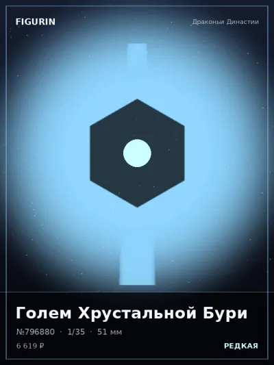 Голем Хрустальной Бури Стимпанк — коллекционная 3D-фигурка