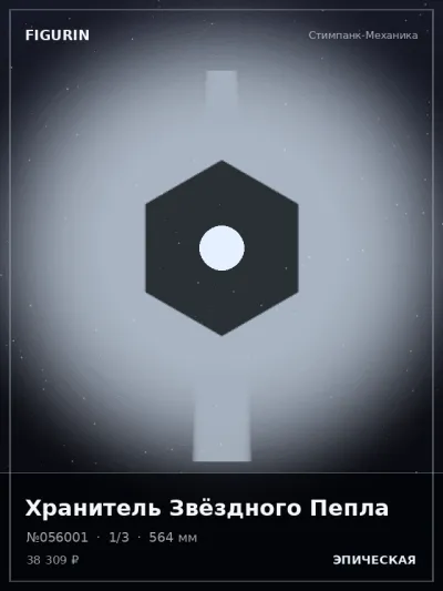 Хранитель Звёздного Пепла Киберпанк — коллекционная 3D-фигурка