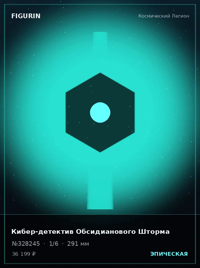 Кибер-детектив Обсидианового Шторма — премиальная фигурка