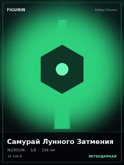 Самурай Лунного Затмения Барокко — коллекционная 3D-фигурка