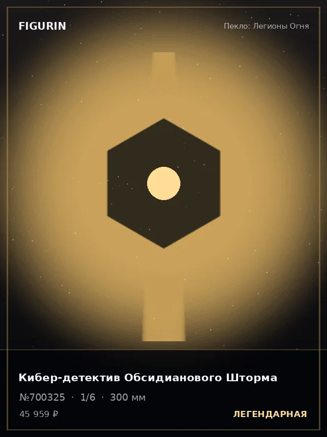 Кибер-детектив Обсидианового Шторма — премиальная фигурка