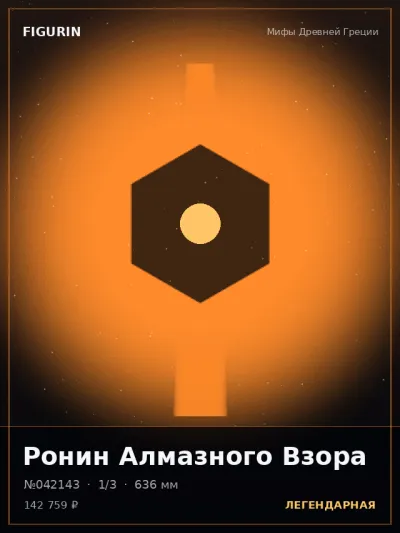 Ронин Алмазного Взора Постапокалипсис — коллекционная 3D-фигурка