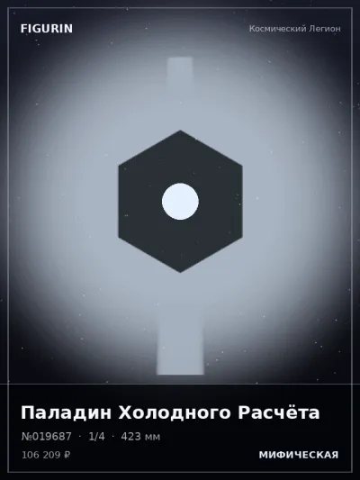 Паладин Холодного Расчёта Аниме — коллекционная 3D-фигурка
