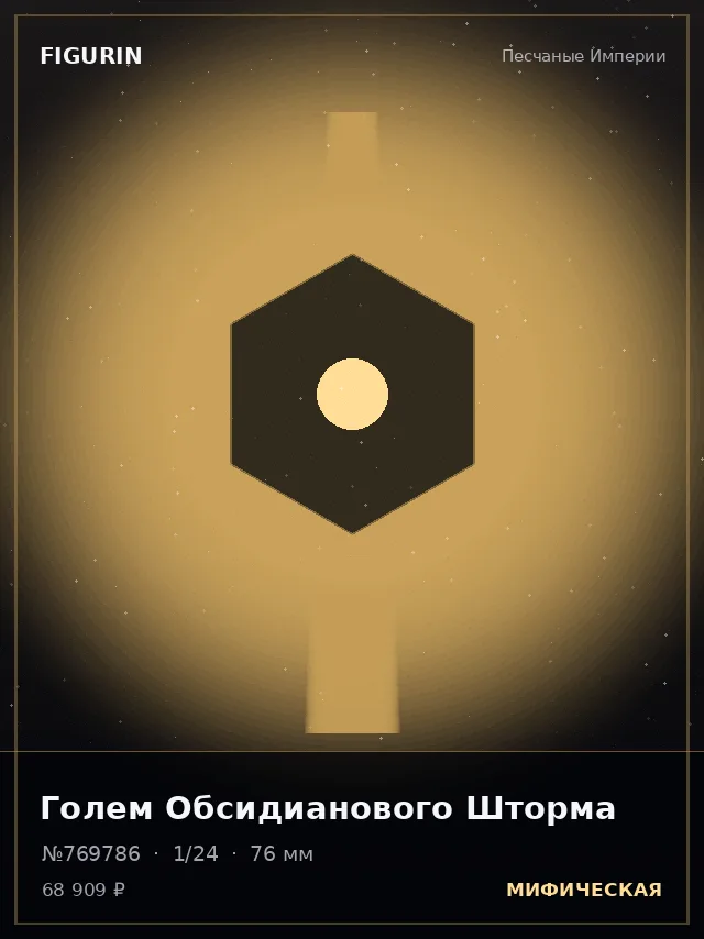 Голем Обсидианового Шторма — премиальная фигурка