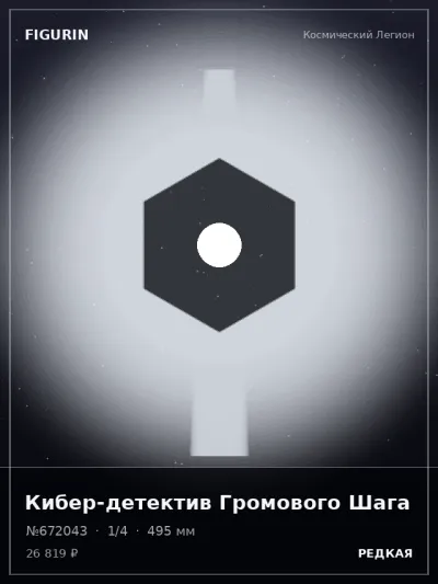 Кибер-детектив Громового Шага Меха — коллекционная 3D-фигурка