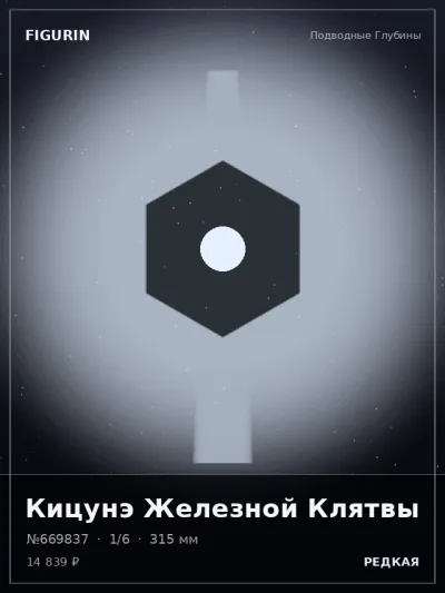 Кицунэ Железной Клятвы Тёмное фэнтези — коллекционная 3D-фигурка