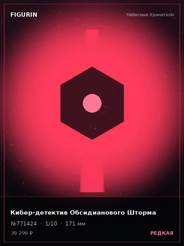 Кибер-детектив Обсидианового Шторма — премиальная фигурка
