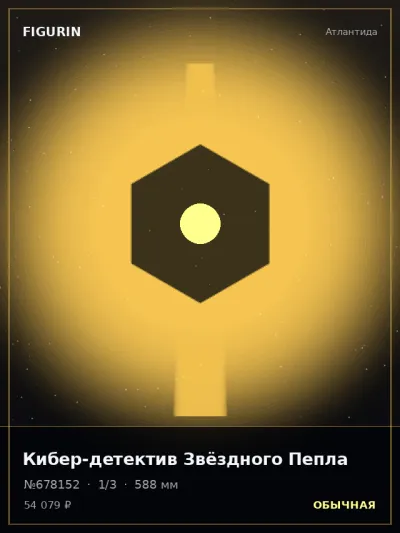 Кибер-детектив Звёздного Пепла Реализм — коллекционная 3D-фигурка