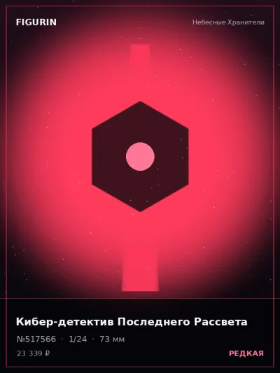 Кибер-детектив Последнего Рассвета Реализм — коллекционная 3D-фигурка