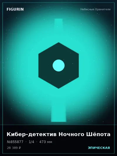 Кибер-детектив Ночного Шёпота Меха — коллекционная 3D-фигурка