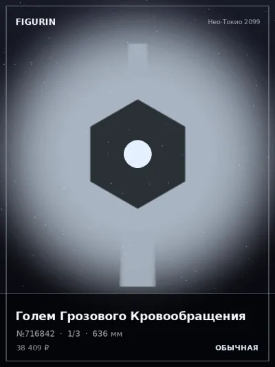 Голем Грозового Кровообращения Сай-фай — коллекционная 3D-фигурка