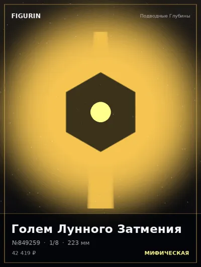 Голем Лунного Затмения Стимпанк — коллекционная 3D-фигурка