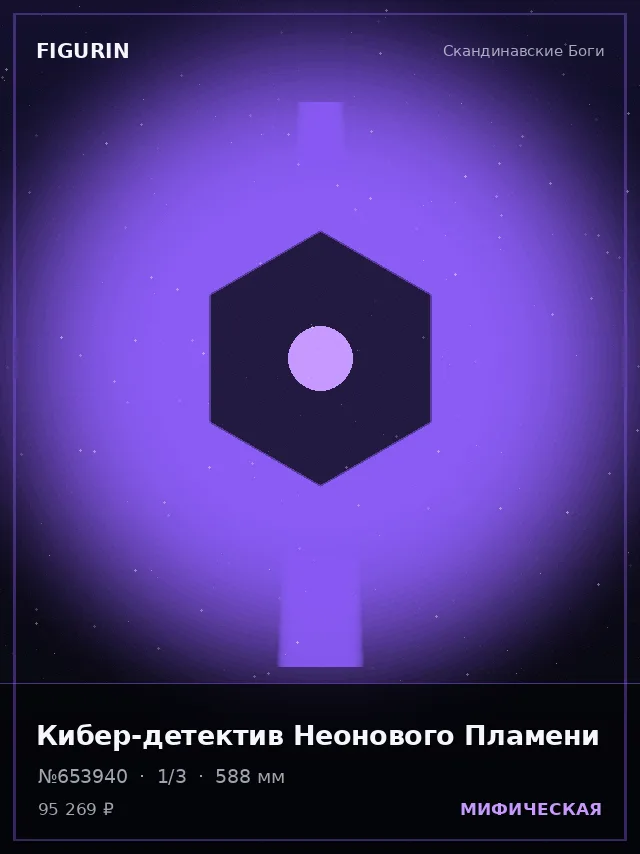 Кибер-детектив Неонового Пламени — премиальная фигурка