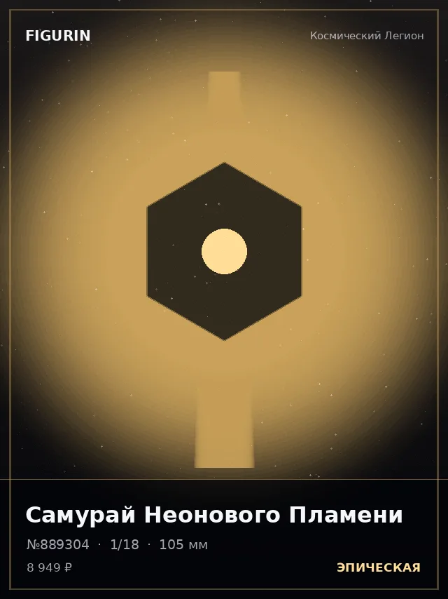 Самурай Неонового Пламени — премиальная фигурка