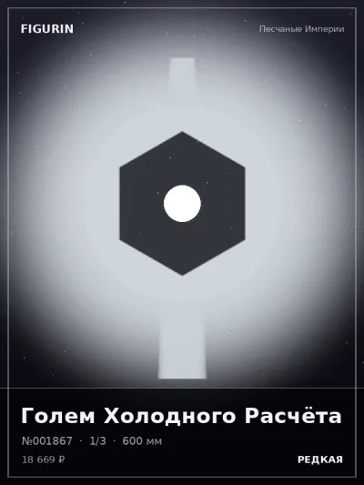 Голем Холодного Расчёта Мифология — коллекционная 3D-фигурка