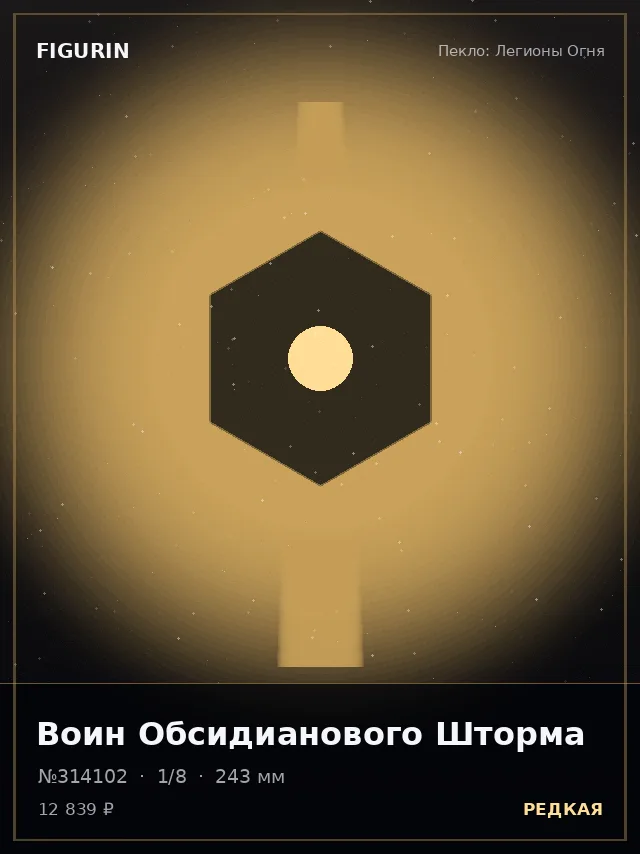 Воин Обсидианового Шторма — премиальная фигурка